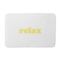 Relax weiß und gelb moderne Typografie lustig