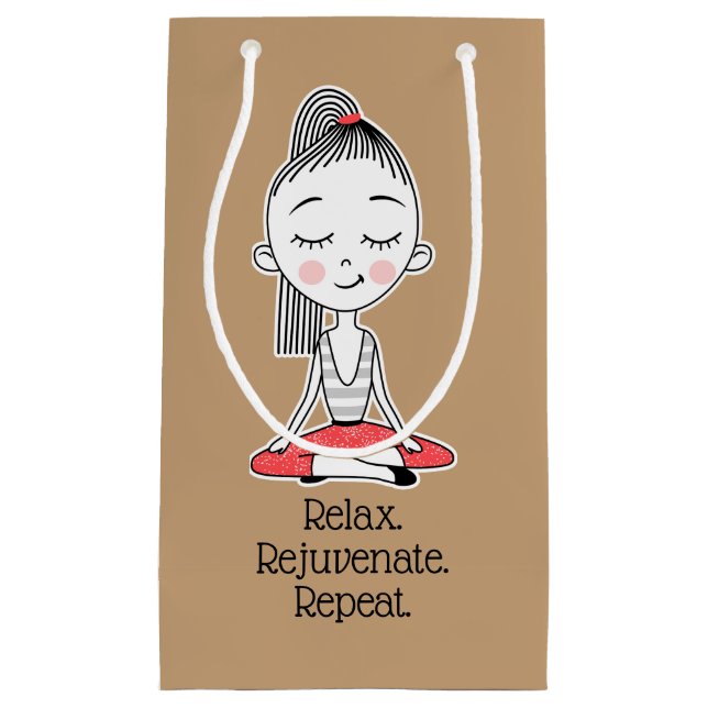 Relax Zen Peace Yoga Kleine Geschenktüte (Vorderseite)