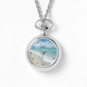 Relaxations-Beach-View-Monogramm Armbanduhr
