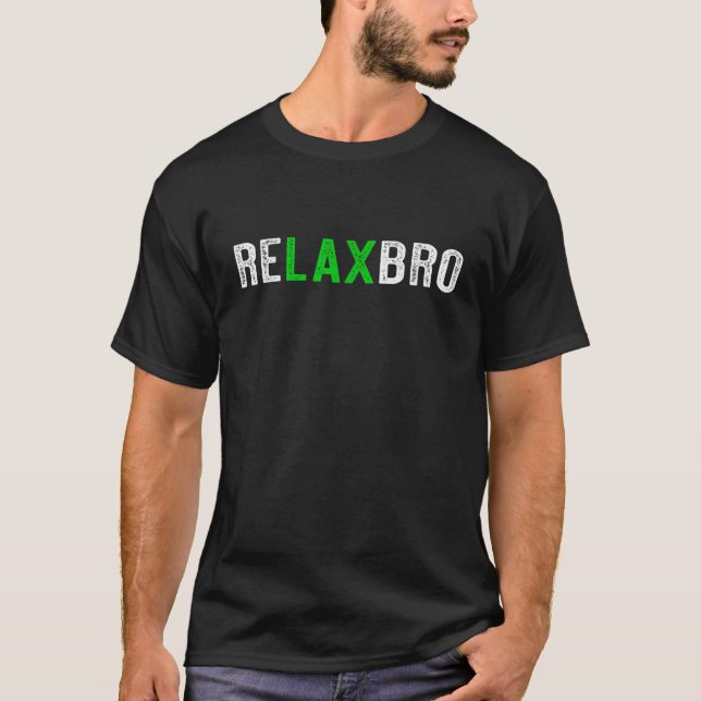 RELAXBRO Funny Lacrosse Player T Shirt (Vorderseite)