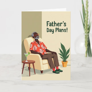 Relaxed Fathers Day Card Karte