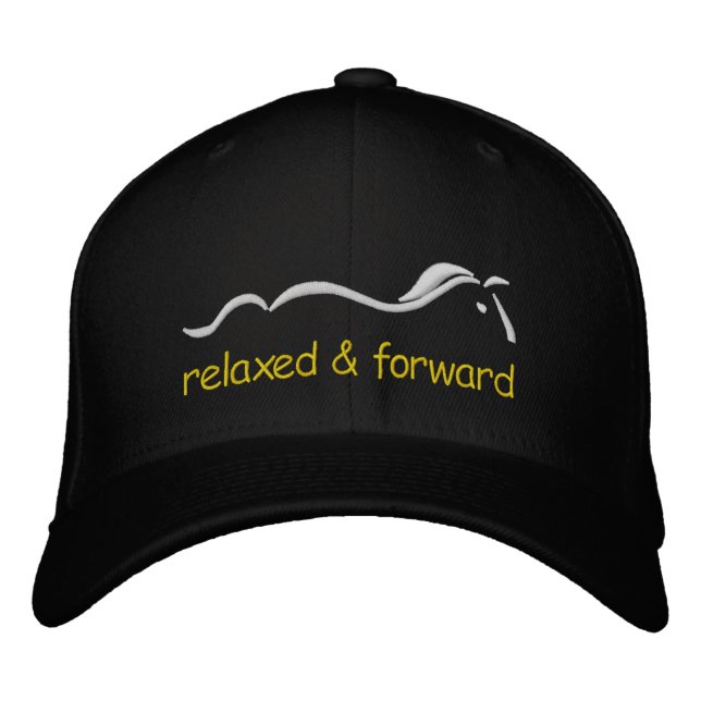 Relaxed & Forward, horse logo ball cap Bestickte Baseballkappe (Vorderseite)