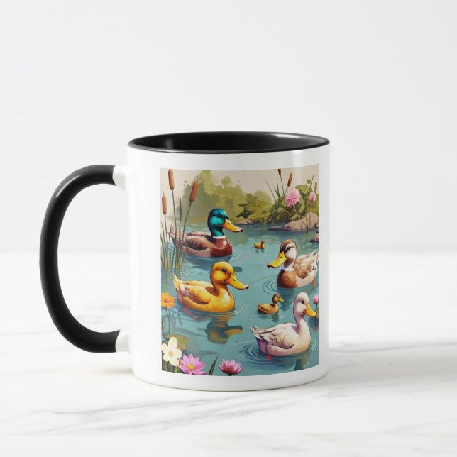 "Relaxen Duck Pond View" Tasse (Links)
