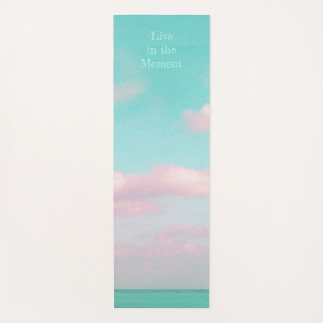 Relaxen Ocean Pink Cloud Moderne Yoga Mat Yogamatte (Vorderseite)