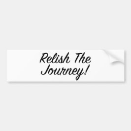 Relaxen Sie die Reise - Blackscript Autoaufkleber