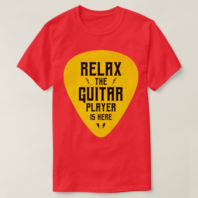 Relaxen Sie mit dem Gitarrenspieler auf sonniges P T-Shirt (Design vorne)