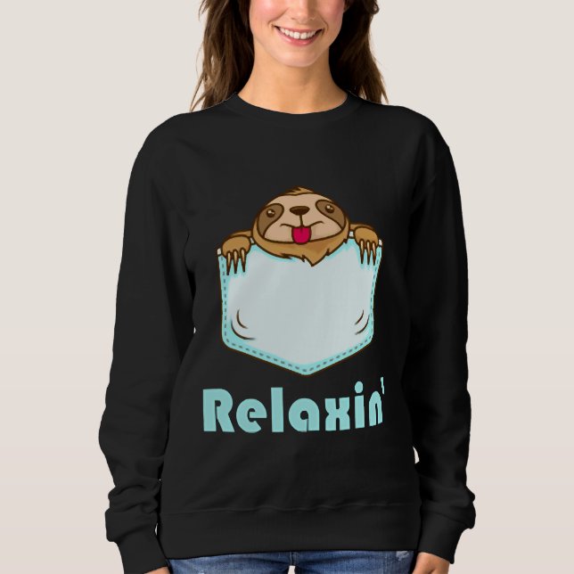 Relaxin Sloth Sweatshirt (Vorderseite)