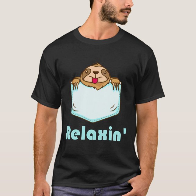 Relaxin Sloth T-Shirt (Vorderseite)