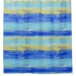 Relaxing Beach Aqua Turquiose Nautical Duschvorhang