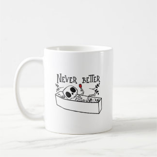 Relaxing Coffin Skeleton Kaffeetasse