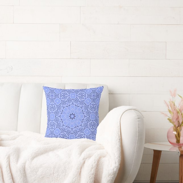 Relaxing Modern Liquid Mandala Pattern Kissen (Liege)
