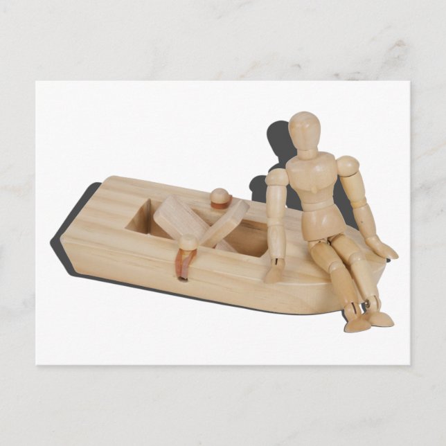 RelaxingOnRubberbankBoat042014.png Postkarte (Vorderseite)