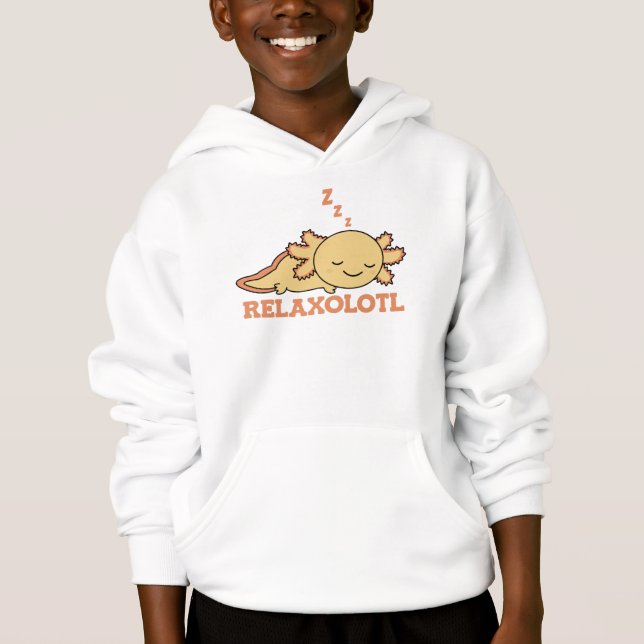 Relaxo Axolotl Lovers, Niedlichen Tiere Relax Hote Hoodie (Vorderseite)