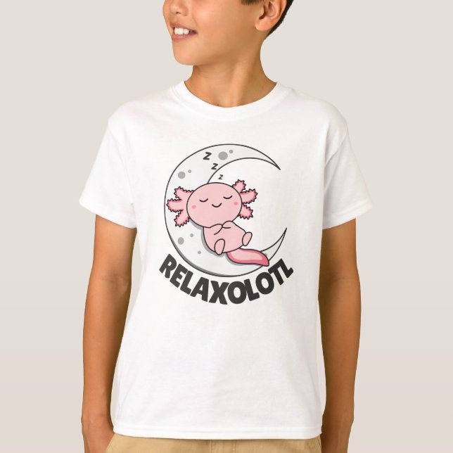 Relaxolotl Axolotl Lovers, Cute Animals Relax T-Shirt (Vorderseite)