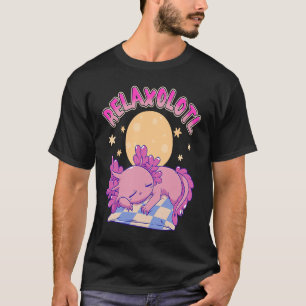 Relaxolotl Niedlich Axolotl Lazy Animal Salamander T-Shirt