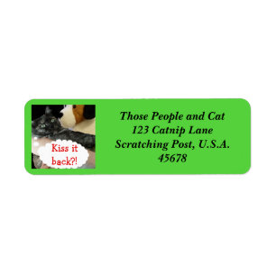 Relaxte Cat Address Labels von RoseWrites