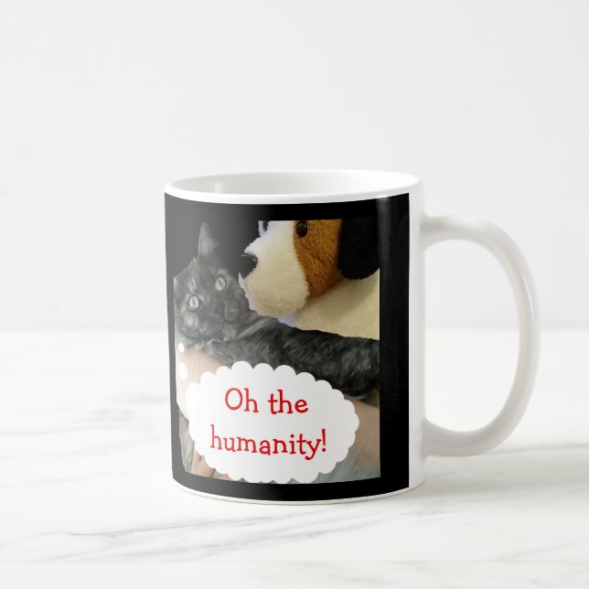 Relaxte Cat Humanity Tasse von RoseWrites (Rechts)