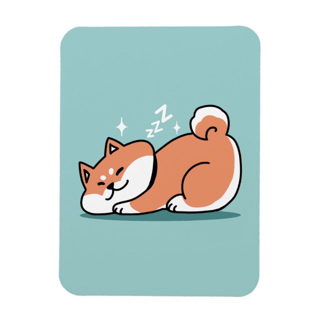 Relaxte Shiba Inu Art: Nur eine Shiba, die niedrig Magnet (Vertikal)