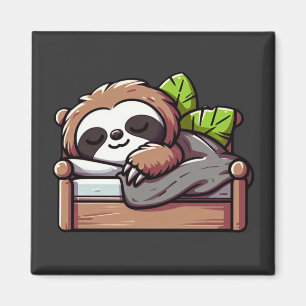 Relaxter Faultier - gemütliche Nickerchen-Zeit Magnet