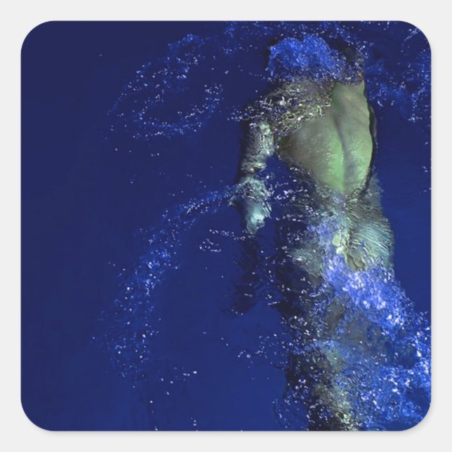 Relay Solo Quadratischer Aufkleber (Vorderseite)