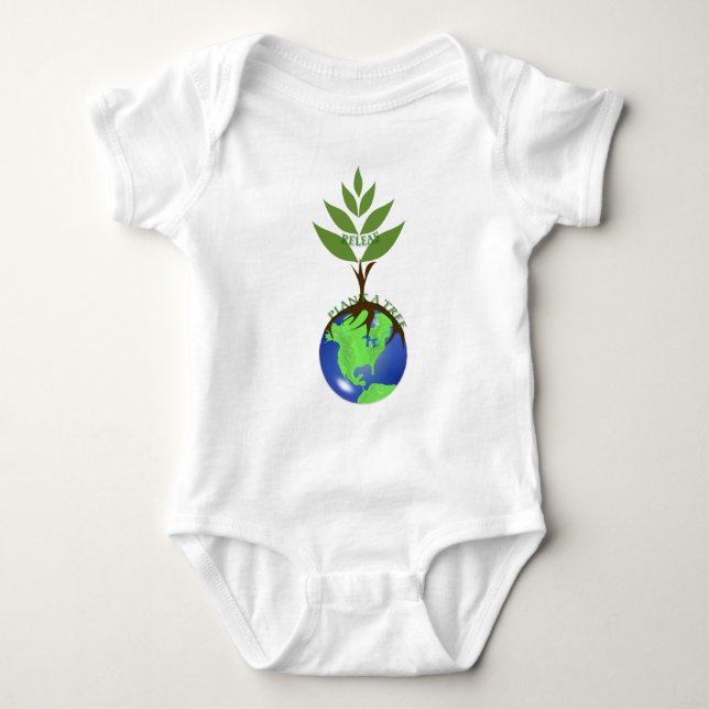 ReLeaf Pflanze A Tree Baby Strampler (Vorderseite)