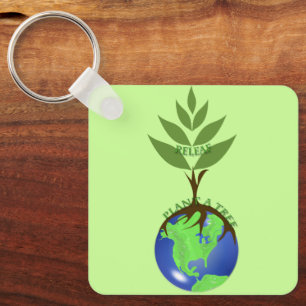 ReLeaf Pflanze einen Baum Schlüsselanhänger