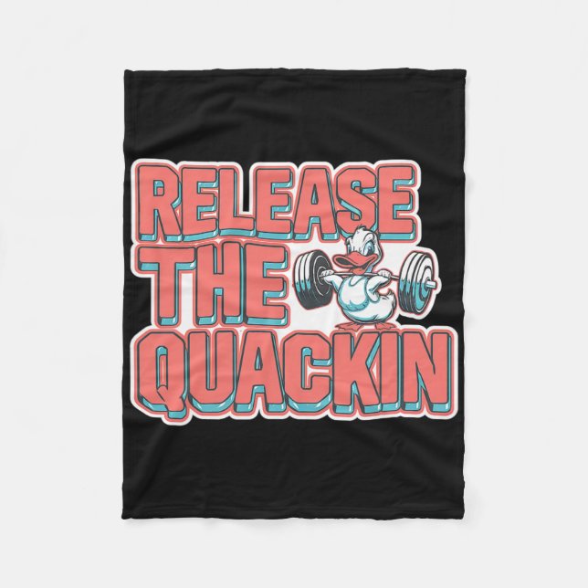 Release der Quackin-Gym-Bodybuilding — 1 Fleecedecke (Vorderseite)