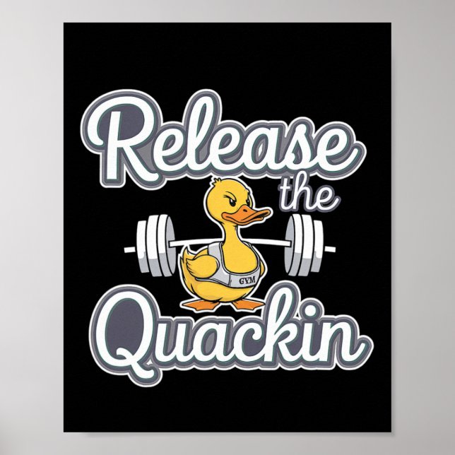 Release der Quackin Gym Bodybuilding — Poster (Vorne)