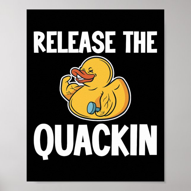 Release der Quackin Gym Bodybuilding — Poster (Vorne)