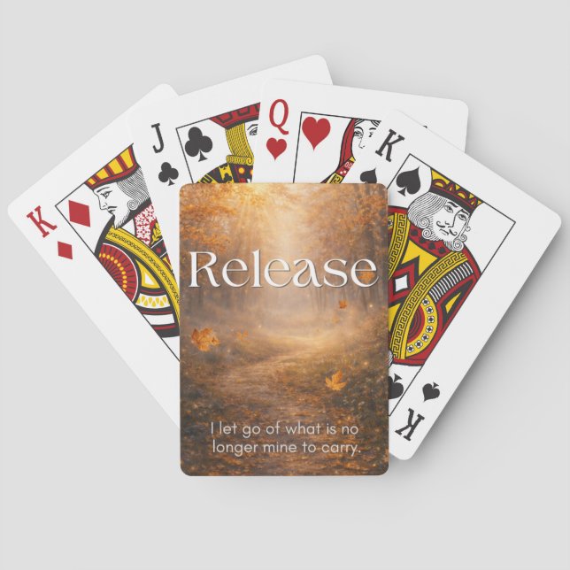 Release - Inspirierende Geschenk-Spielkarten Spielkarten (Rückseite)