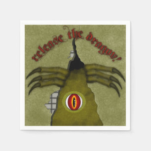 Release The Dragon! Digitale Kunst Serviette