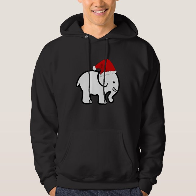 Relentless Designs Christmas White Elephant  Excha Hoodie (Vorderseite)