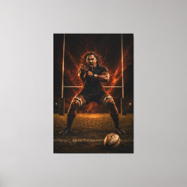 Relentless Dominance – Rugby Power Canvas Print Leinwanddruck