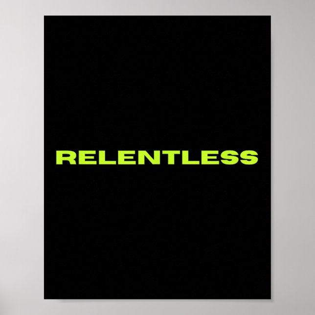 Relentless  poster (Vorne)