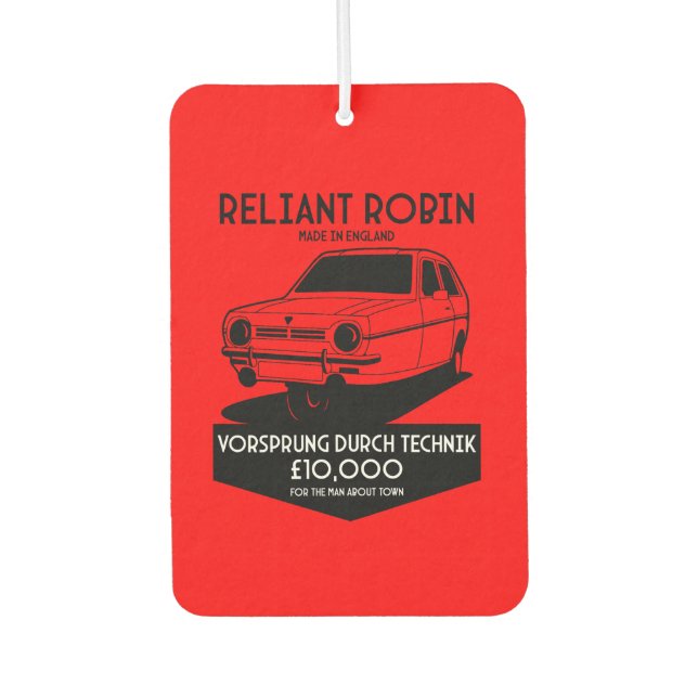 Reliant Robin Three Wheel Car Autolufterfrischer (Vorderseite)