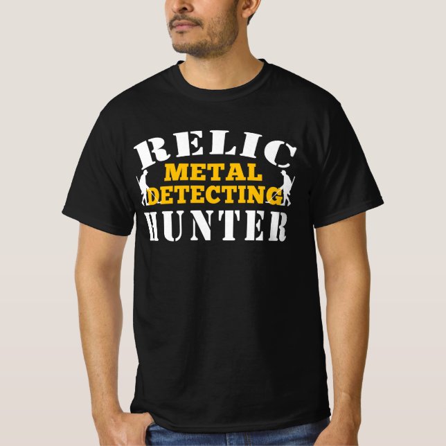 Relic Metal Detection Hunter - Funny Treasure Hunt T-Shirt (Vorderseite)