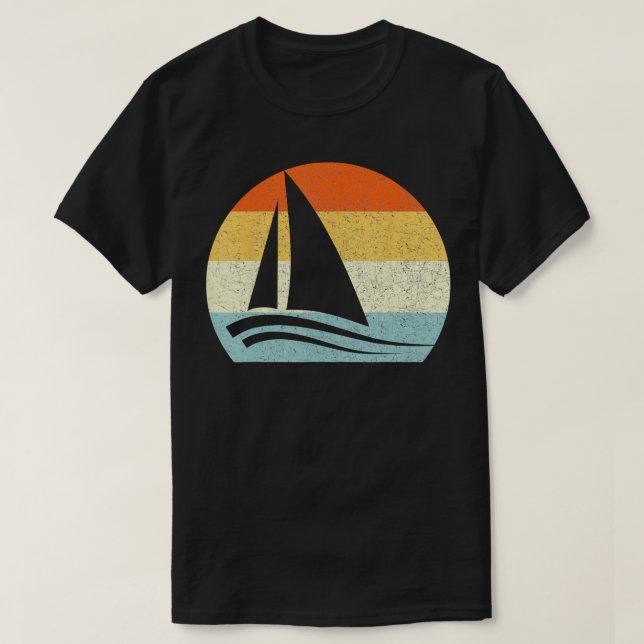 Relief boat Vintage Retro Throwback Vacation T-Shirt (Design vorne)