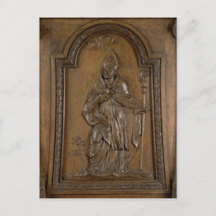 Relief mit dem St. Medard-Bischof Postkarte