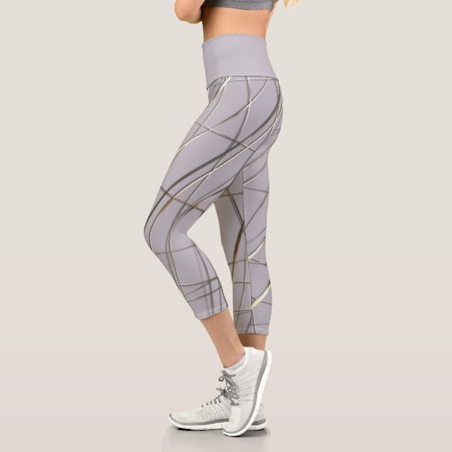 Relieflinien Capri Leggings (Links)