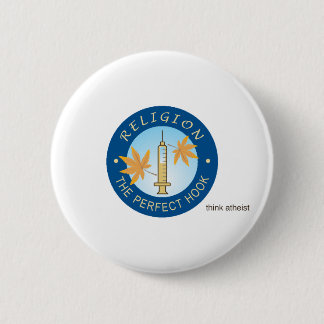 Religion als Drogen-runder Knopf Button