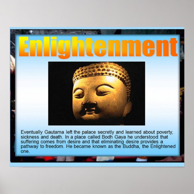 Religion, Buddhismus, Erleuchtung Poster (Vorne)