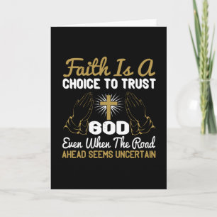 Religion - Der Glaube ist eine Wahl des Vertrauens Karte