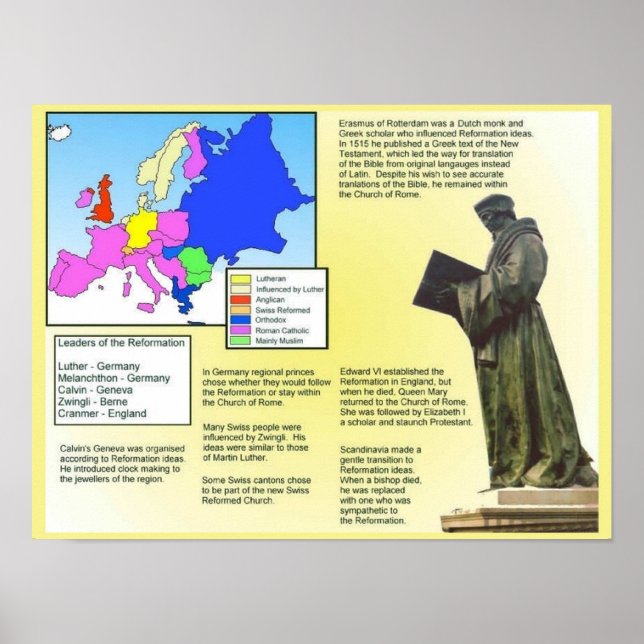 Religion, Geschichte, Reformation Poster (Vorne)