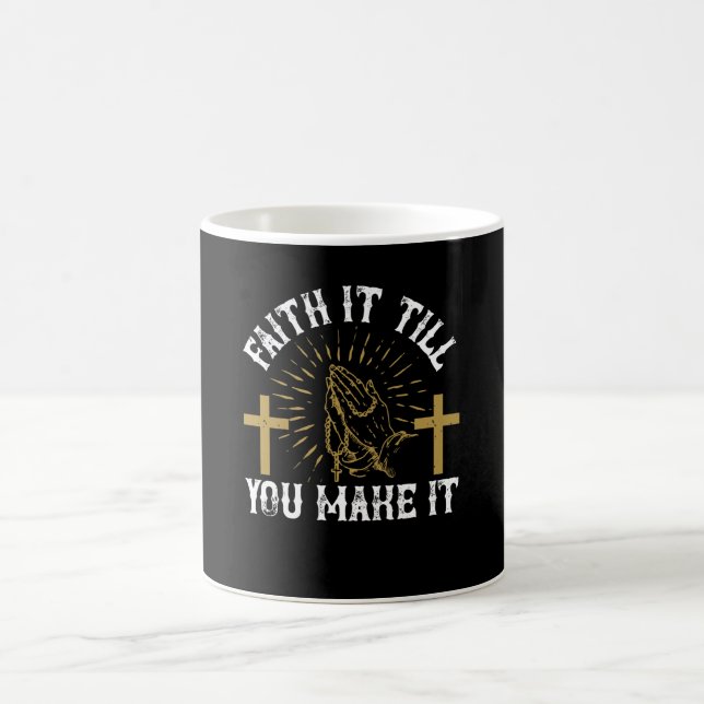 Religion - Glaube es, bis du es schaffst Kaffeetasse (Mittel)