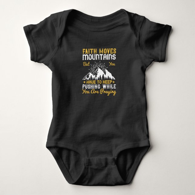 Religion - Glaubensmoves Baby Strampler (Vorderseite)