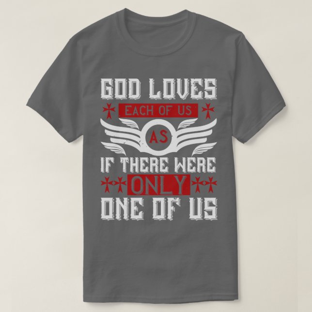Religion, Gott, Lieben jeden von uns T-Shirt (Design vorne)