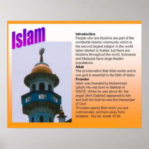 Religion, Islam, Einführung Poster