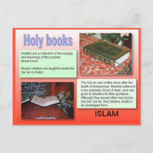 Religion, Islam, heilige Bücher Postkarte