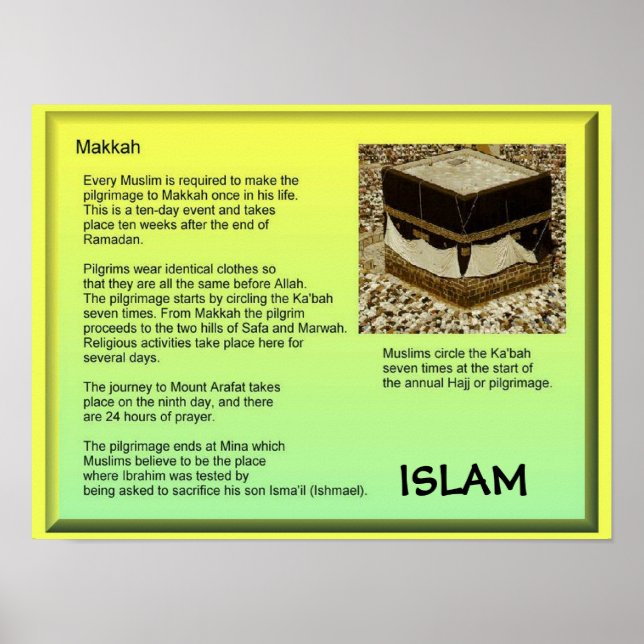 Religion, Islam, Makkah Poster (Vorne)