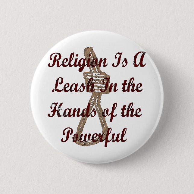 Religion ist eine Leine Button (Vorderseite)